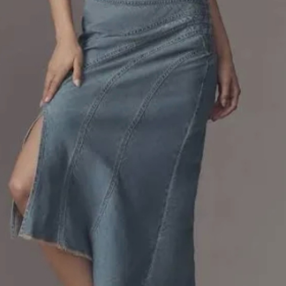 Pilcro Denim Midi Skirt - Picture 3 of 6